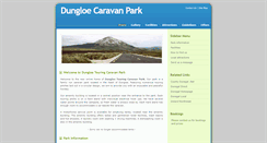 Desktop Screenshot of dungloecaravanpark.com