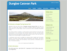 Tablet Screenshot of dungloecaravanpark.com